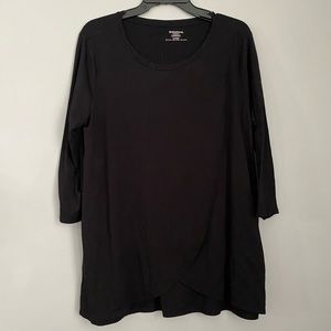 Black nursing long sleeve top